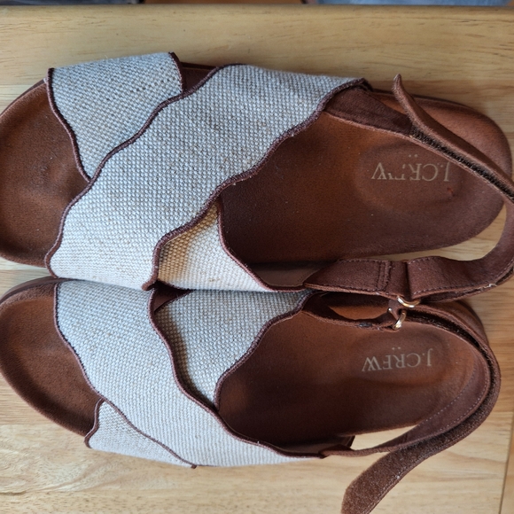 J. Crew Shoes - J. Crew Women's Brown and Cream Sandals